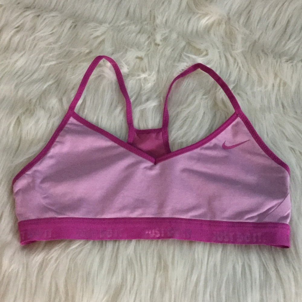 Nike Dri-Fit Sports Bra Pink Medium